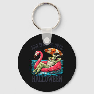 Womens Summerween Floating Until Halloween Girls Key Ring