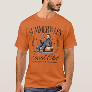 Womens Summerween Social Club Halloween in Summer  T-Shirt