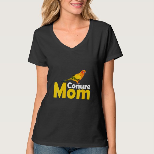 Womens Sun Conure Mum Bird   Idea T-Shirt (Front)