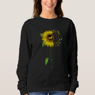 Womens Sunflower Best Dog Mum Ever Basset Hound D Sweatshirt
