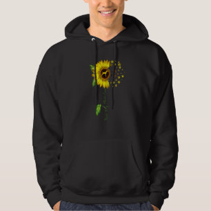 Womens Sunflower Best Dog Mum Ever Weimaraner Dog Hoodie