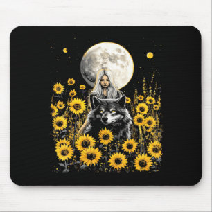 Women's sunflower designer mouse mat
