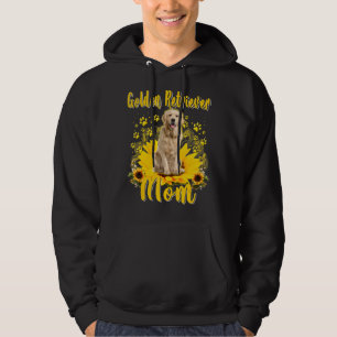 Womens Sunflower Golden Retriever Mum Dog   Mother Hoodie