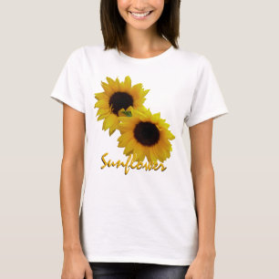 Women's Sunflower T-shirts Custom Sunflower Shirt