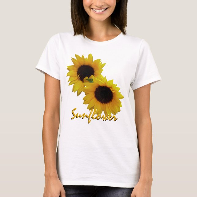Women's Sunflower T-shirts Custom Sunflower Shirt (Front)