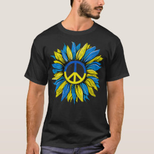 Womens Sunflower Ukrainian Flag shirt I Stand With
