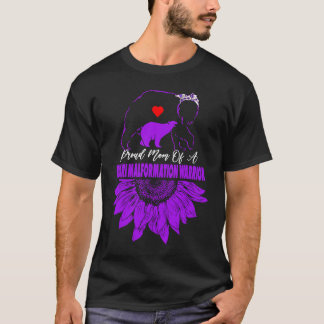 Womens Sunflower Warrior Chiari Malformation Aware T-Shirt
