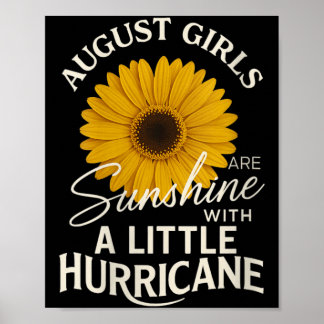 Womens Suower August Girls Outfit Horoscope Poster