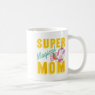 Womens Super Magical Mom Rainbow Unicorn Hero Wer Coffee Mug