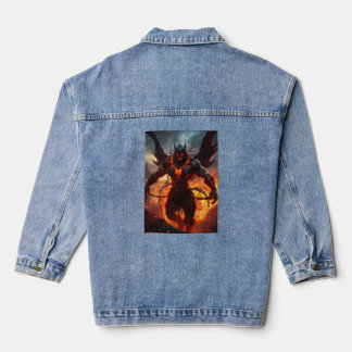 Womens superman Print design Custom Denim jacket