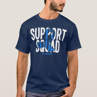 Womens Support Squad ALS Awareness VNeck T-Shirt
