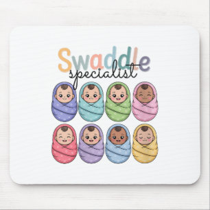 Womens Swaddle Specialist Cute Labour And Delivery Mouse Mat