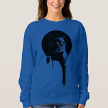 Women's Sweatshirt: British Blue Shorthair Cat