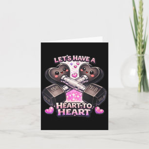 Women's sweet heart to hearts fitness gym lover card