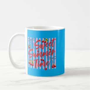 Womens Sweet Summer Time Cute Cherry Coquette Coffee Mug