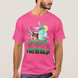 Womens Sweet Summer Time  Summer Vacation Watermel T-Shirt