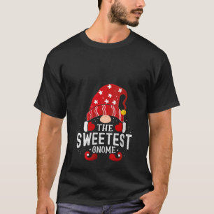 Womens Sweetest Gnome Matching Christmas PJS For F T-Shirt