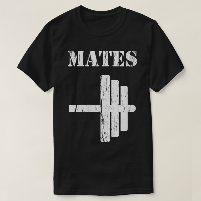 Womens Swole Mates Couples Clothes Gift Funny Hall T-Shirt (Design Front)