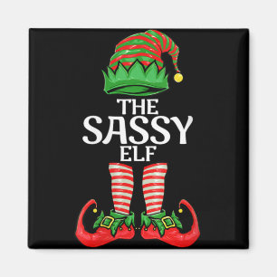 Womens Sy Elf Christmas Family Matching Group V T  Magnet