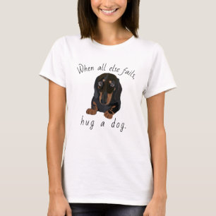 Women's T-Shirt Dog Hug a Dog! Dachshund Puppy