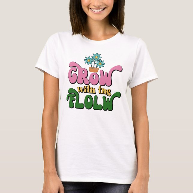 Women's T-Shirt, Go With The Flow Teeshirt T-Shirt (Front)