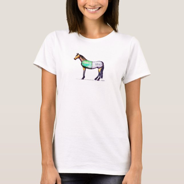 Women's T-Shirt, "Horse Is My Therapy"  Tessa Tee (Front)