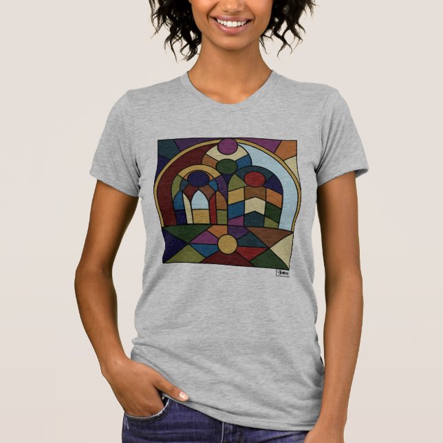 Women's T-Shirt in Colorblock (Front)