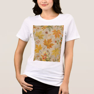 Women's t-shirt reminiscent of fall Tri-Blend shirt