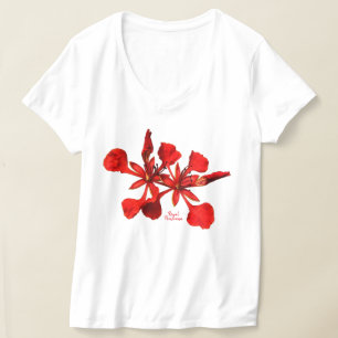 Women's T-Shirt Royal Poinciana Flower
