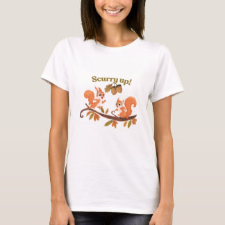 Women's T-Shirt Scurry up! Squirrels
