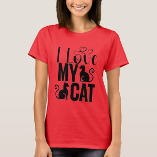 Women's T-shirt with Cat Text
