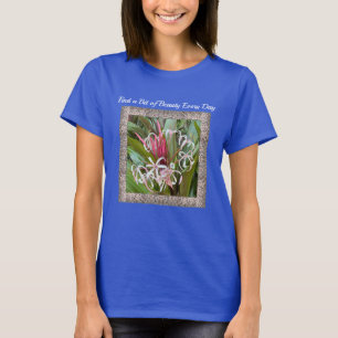 Women's T-Shirt with Pink Spider Lily