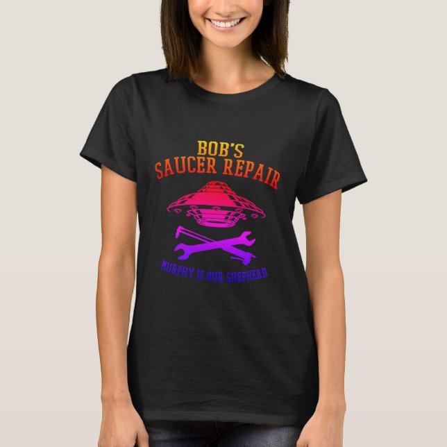 Women's t-shirt with spectrum BSR logo (Front)