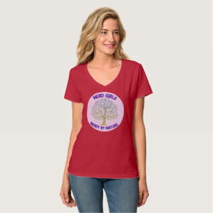 Women's T With Large Nerdy by Nature Logo T-Shirt