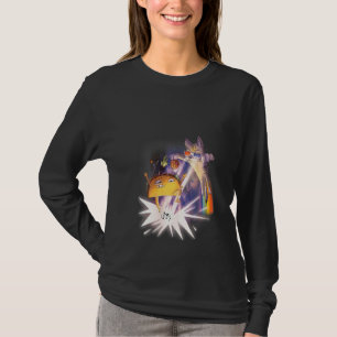 Womens Tacoca Outer Space Cat Taco Funny Mexican T-Shirt