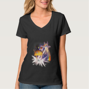 Womens Tacoca Outer Space Cat Taco Funny Mexican T-Shirt