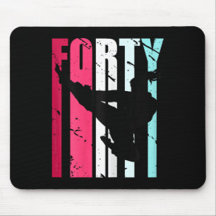 Womens Taekwondo 40th Birthday Martial Arts Karate Mouse Mat