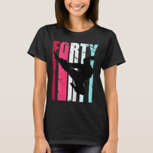 Womens Taekwondo 40th Birthday Martial Arts Karate T-Shirt
