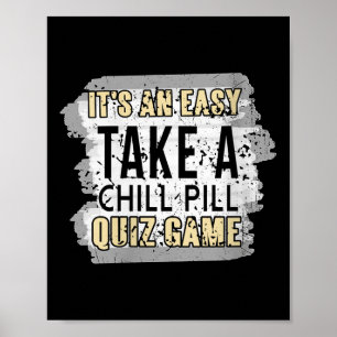 Womens Take A Mind Pause Funny Relax Quiz Game Lin Poster