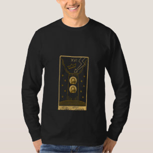 Womens Tarot Card The Tower Occult Gothic Hallow T-Shirt