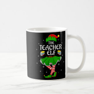 Womens Teacher Elf Christmas Family Girls Women El Coffee Mug