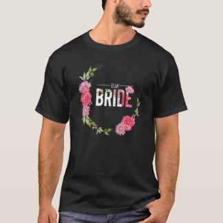 Womens Team Bride Jga Flowers Wedding Bachelor Par T-Shirt
