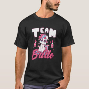 Womens Team Bride Unicorn Bachelorette Hen Party I T-Shirt