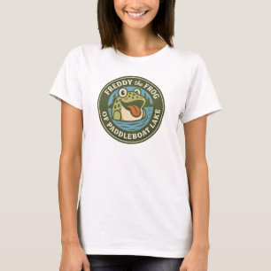 Women's Tee Freddy the Frog on Paddleboat Lake