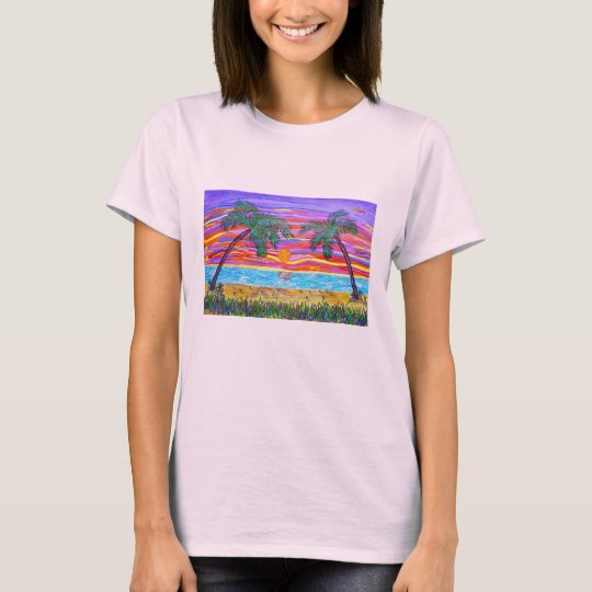 Women's Tee - Peaceful Tropical Paradise