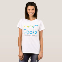 Women's Tee-shirt with Cooke Logo - WHITE