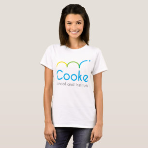 Women's Tee-shirt with Cooke Logo - WHITE T-Shirt