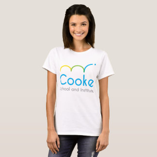 Women's Tee-shirt with Cooke Logo - WHITE T-Shirt