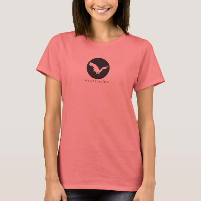 Women's Tee with coloured sleeves (Front)