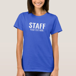 Womens Tees Staff Crew Member Custom Template 